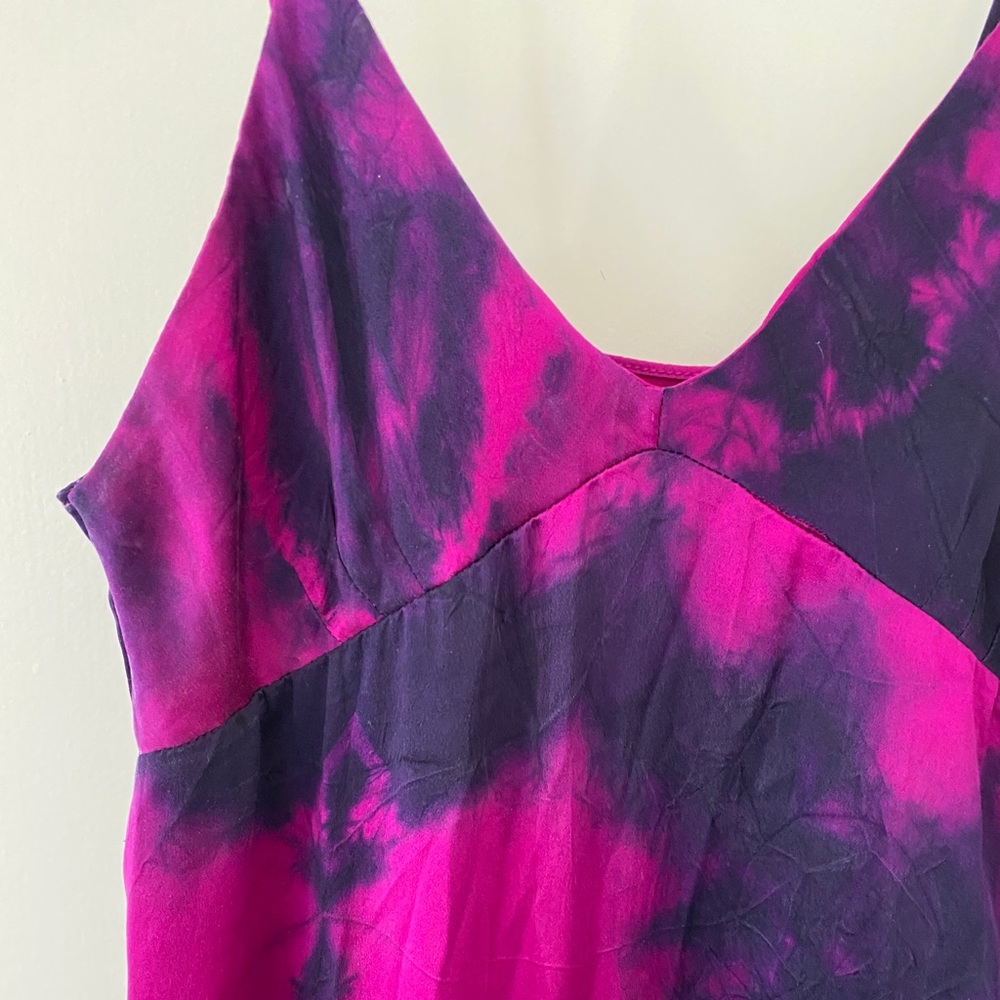 MARQUES ALMEIDA SILK Tie dye dress